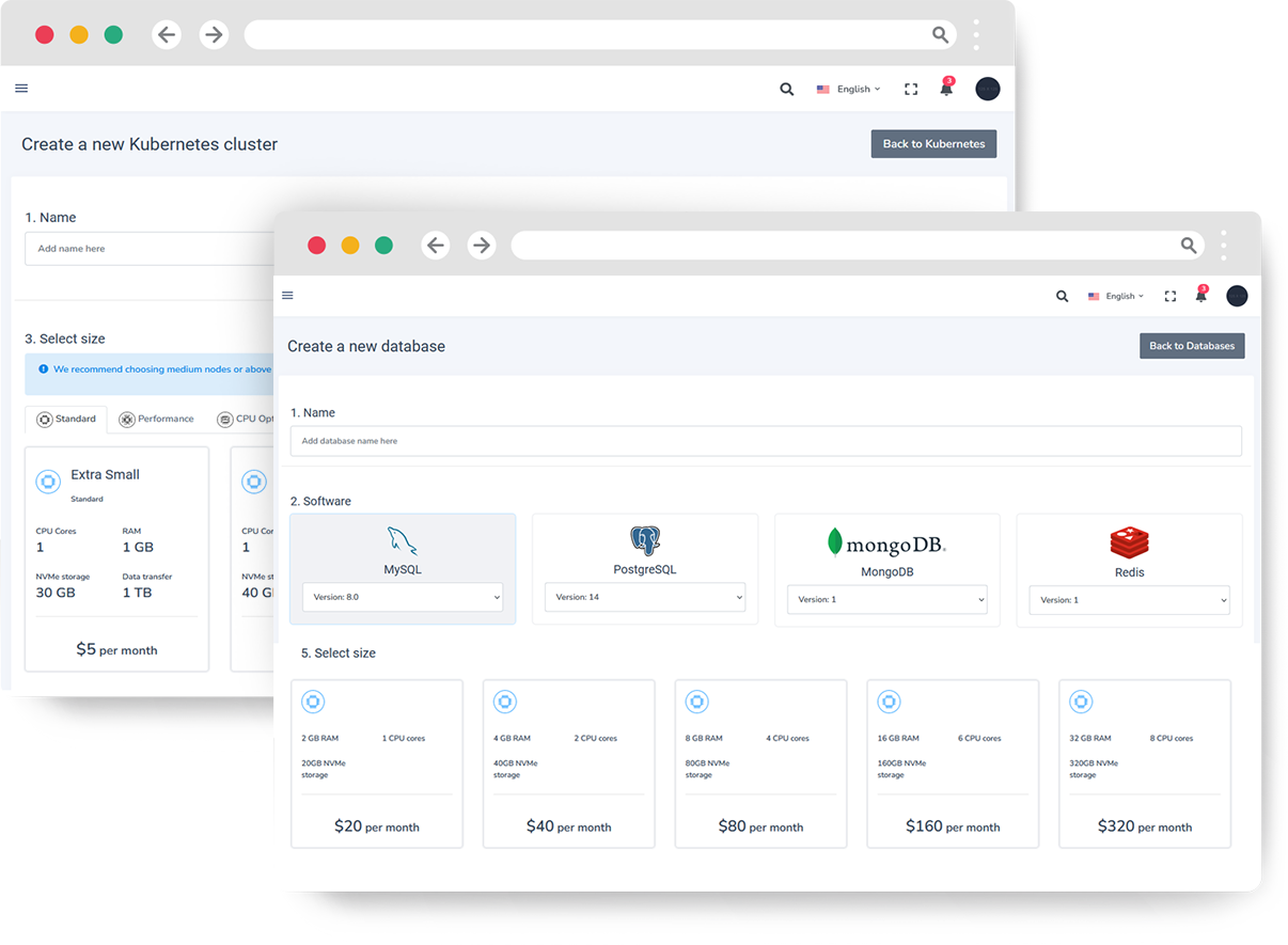 Databases Dashboard